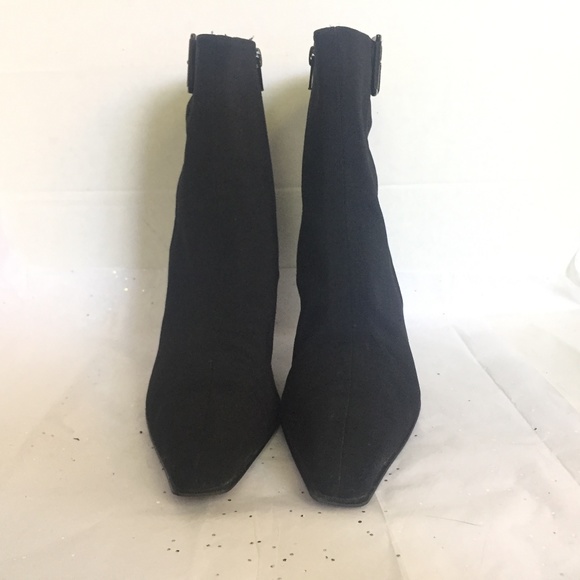Stuart Weitzman Black Gortex Ankle Boot EUC! 10M - Picture 3 of 15